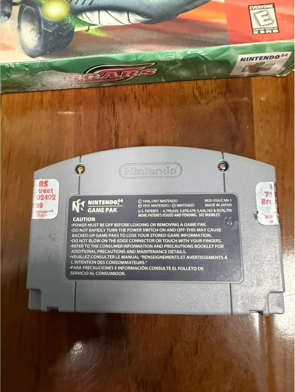 SCARS S.C.A.R.S Nintendo 64 N64 1998 Cartridge Case No Manual Authentic Ubisoft